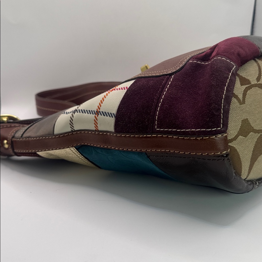 Coach Bleeker Holiday Patchwork Duffle Bag - Picture 11 of 17